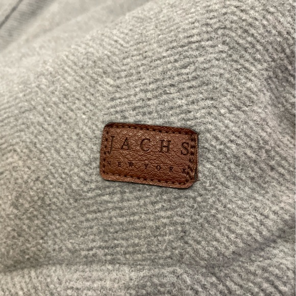 JACHS New York Fully Lined Wool Blend Shirt Jacket Gray Men's Collar XL - Picture 5 of 9